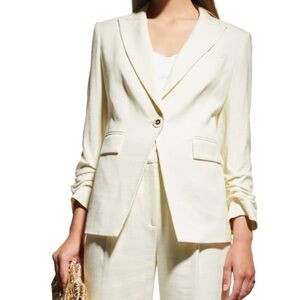 Veronica Beard Hollis Ruched Sleeve Dickey Jacket